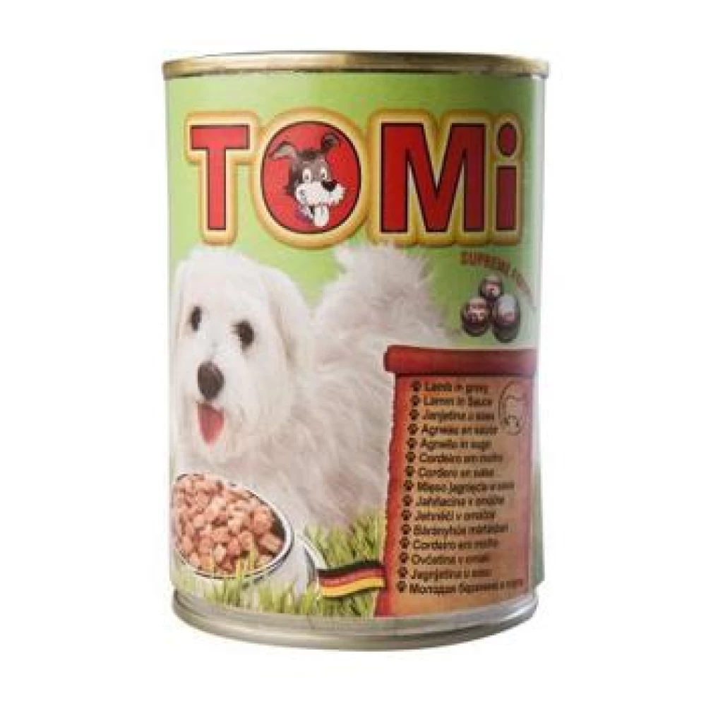 Conserva Tomi Dog cu Miel, 400 g Hrană Umedă pentru caini