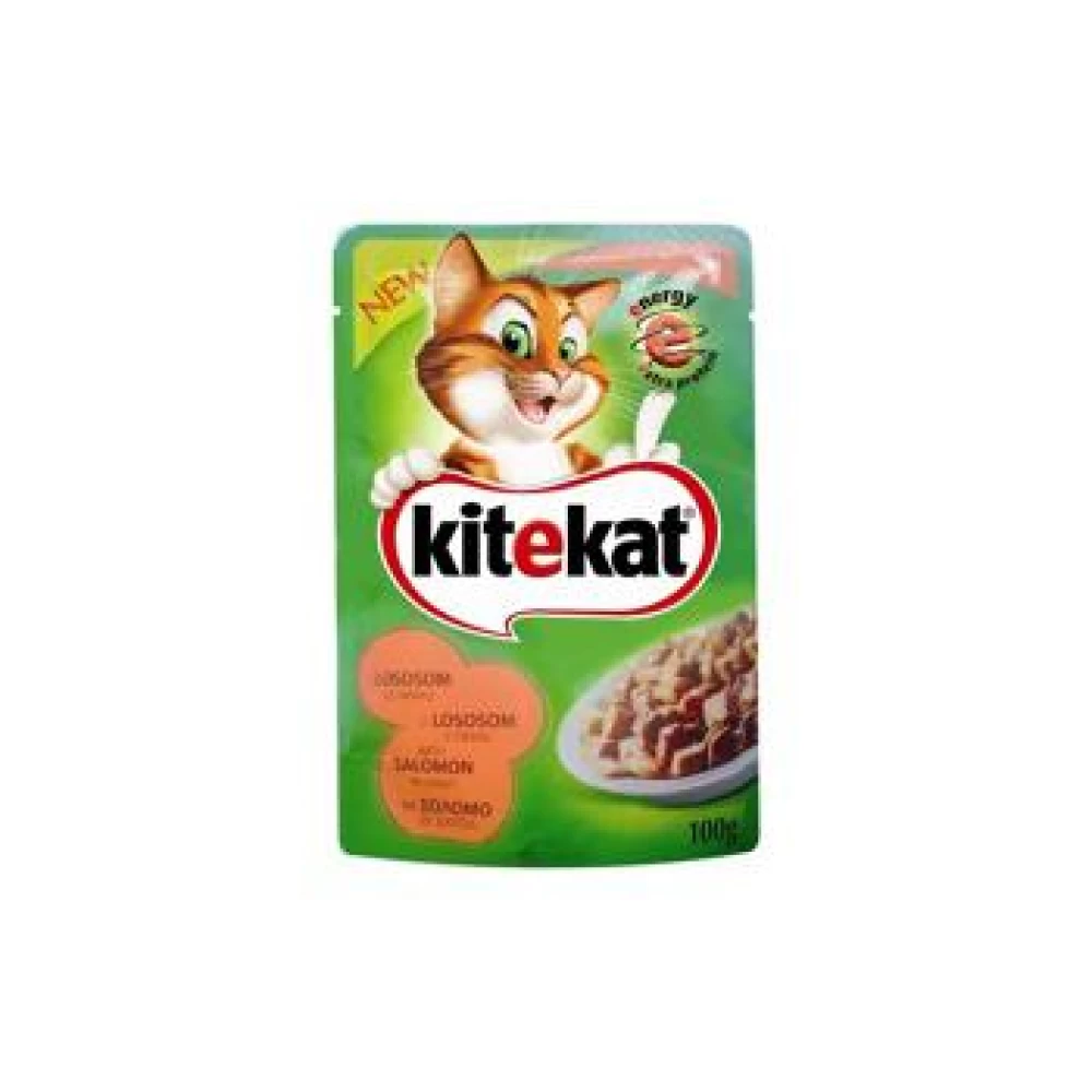 Kitekat Plic cu Somon, 85 G Hrană Umedă pentru pisici