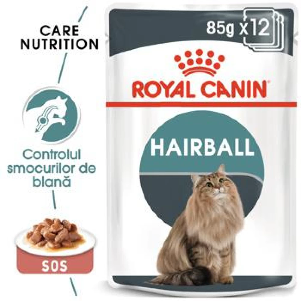 Royal Canin Hairball Care, 85 g Hrană Umedă pentru pisici