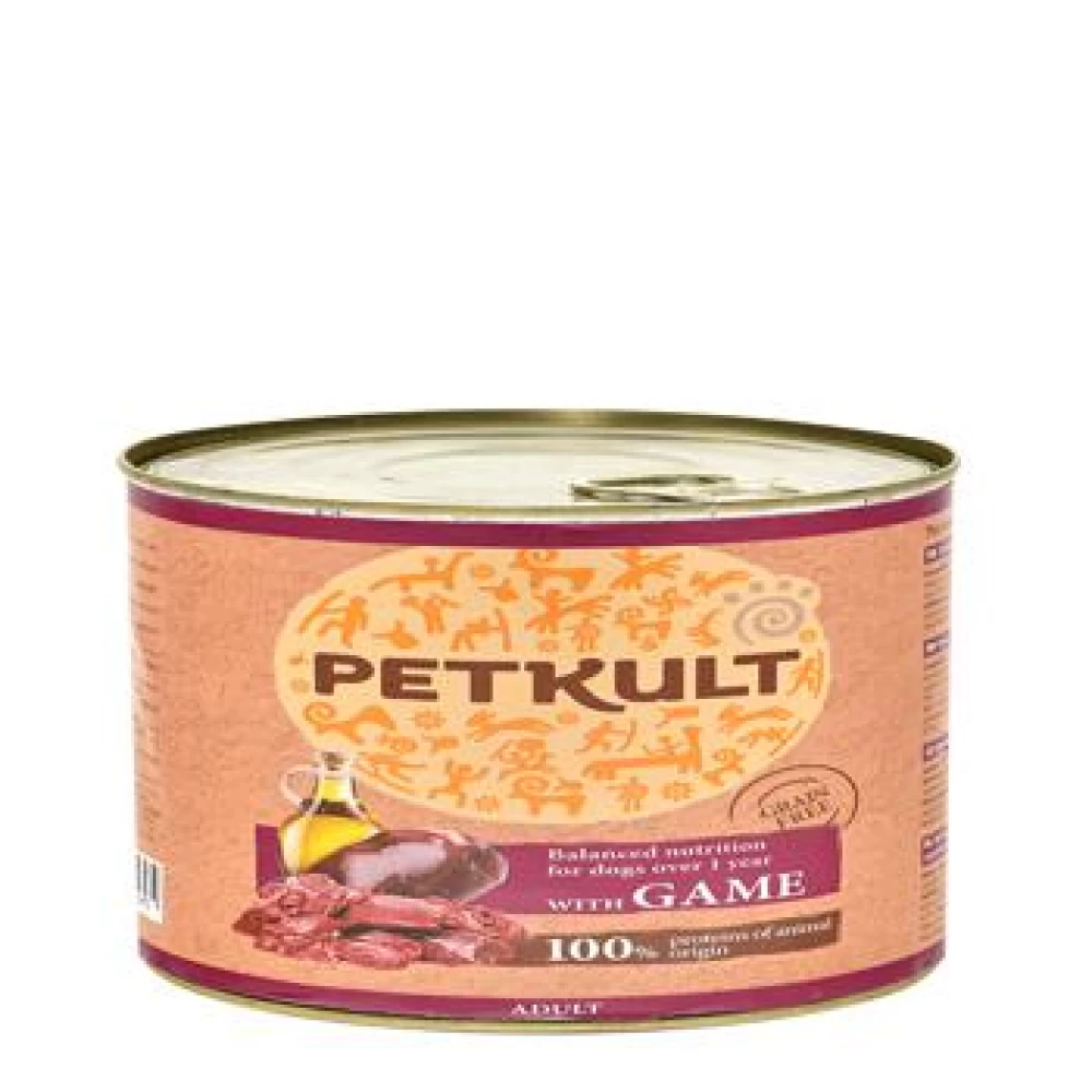 Petkult Adult Dog Vanat 800 g Hrană Umedă pentru caini