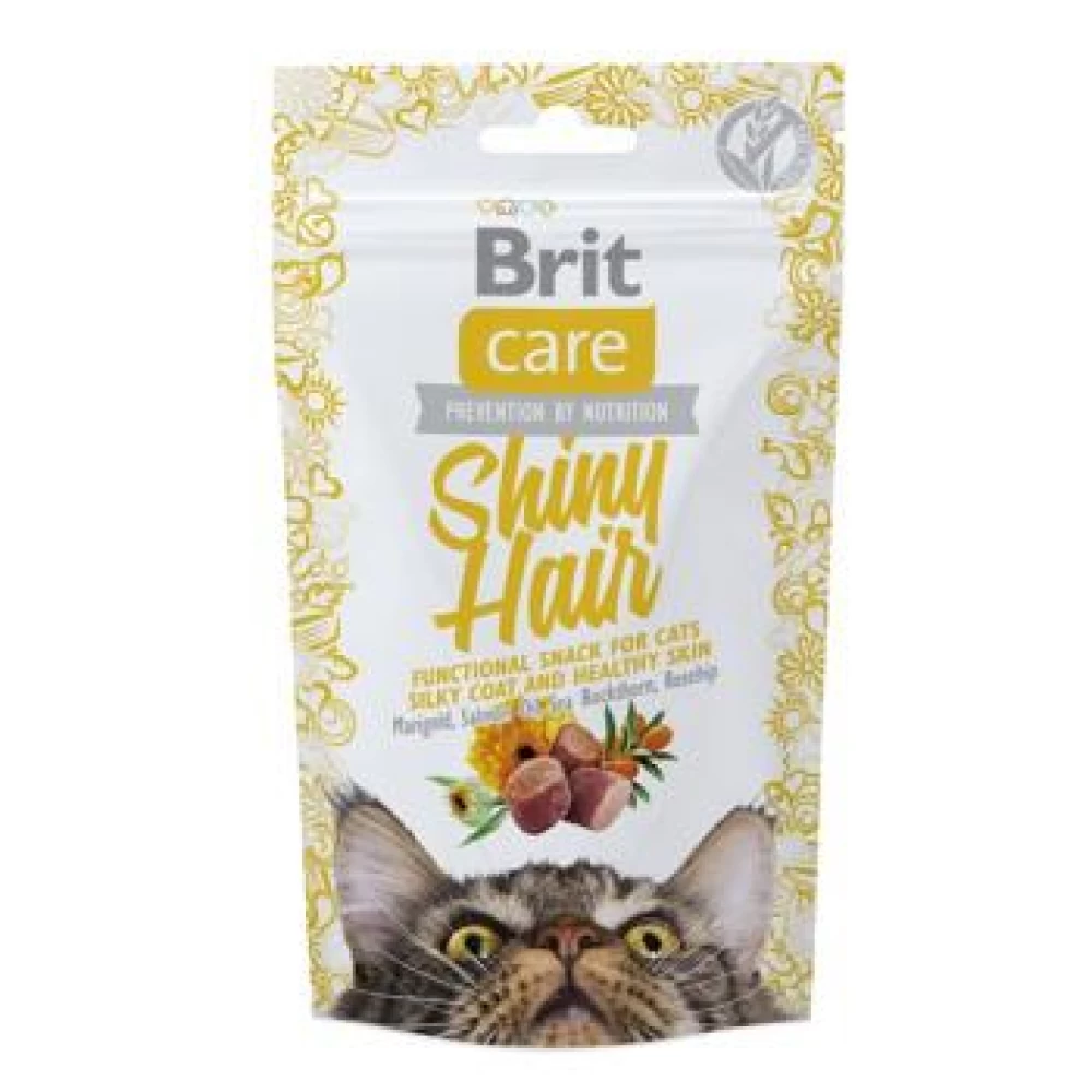 Brit Care Cat Snack Shiny Hair 50 g