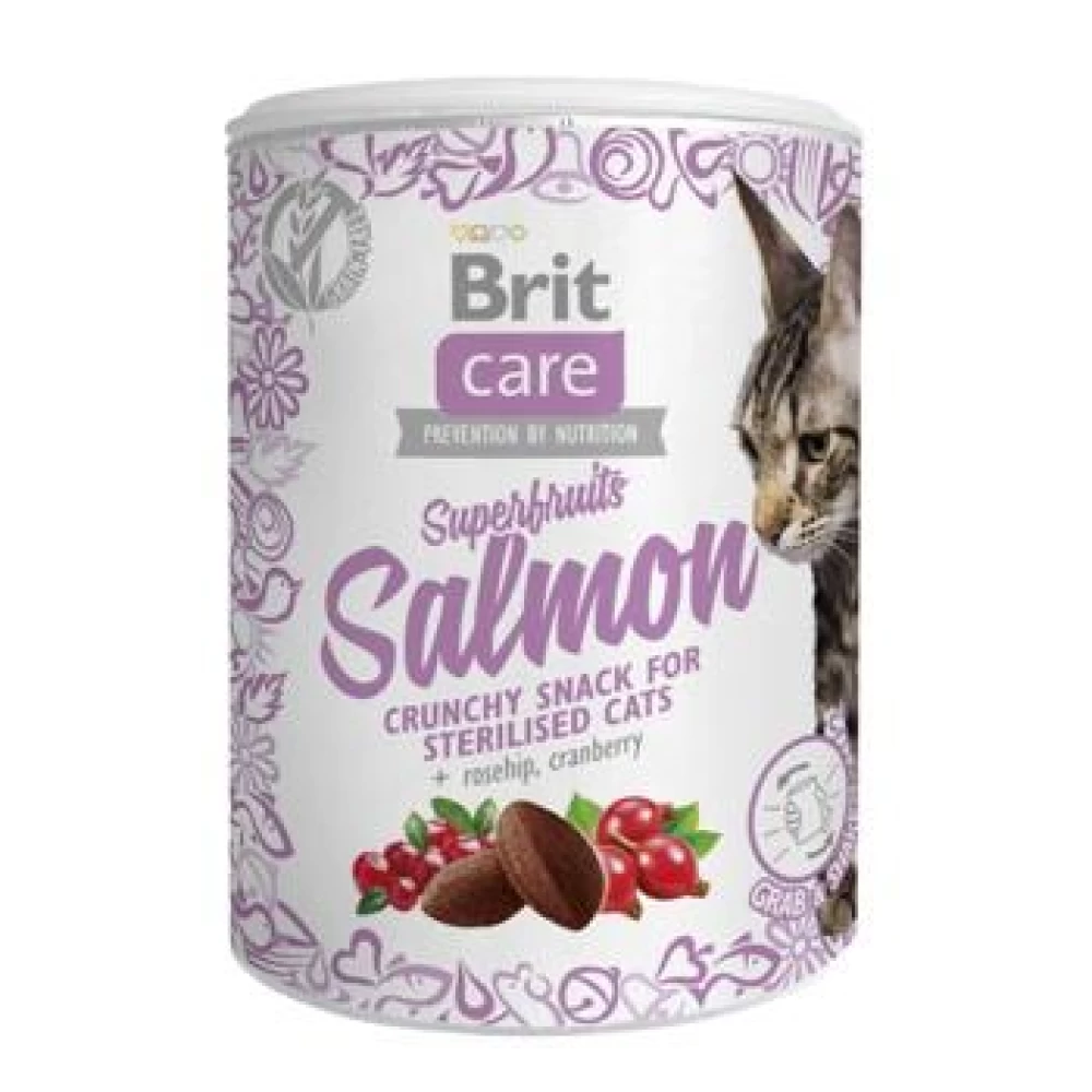 Brit Care Cat Snack Superfruits Salmon 100 g