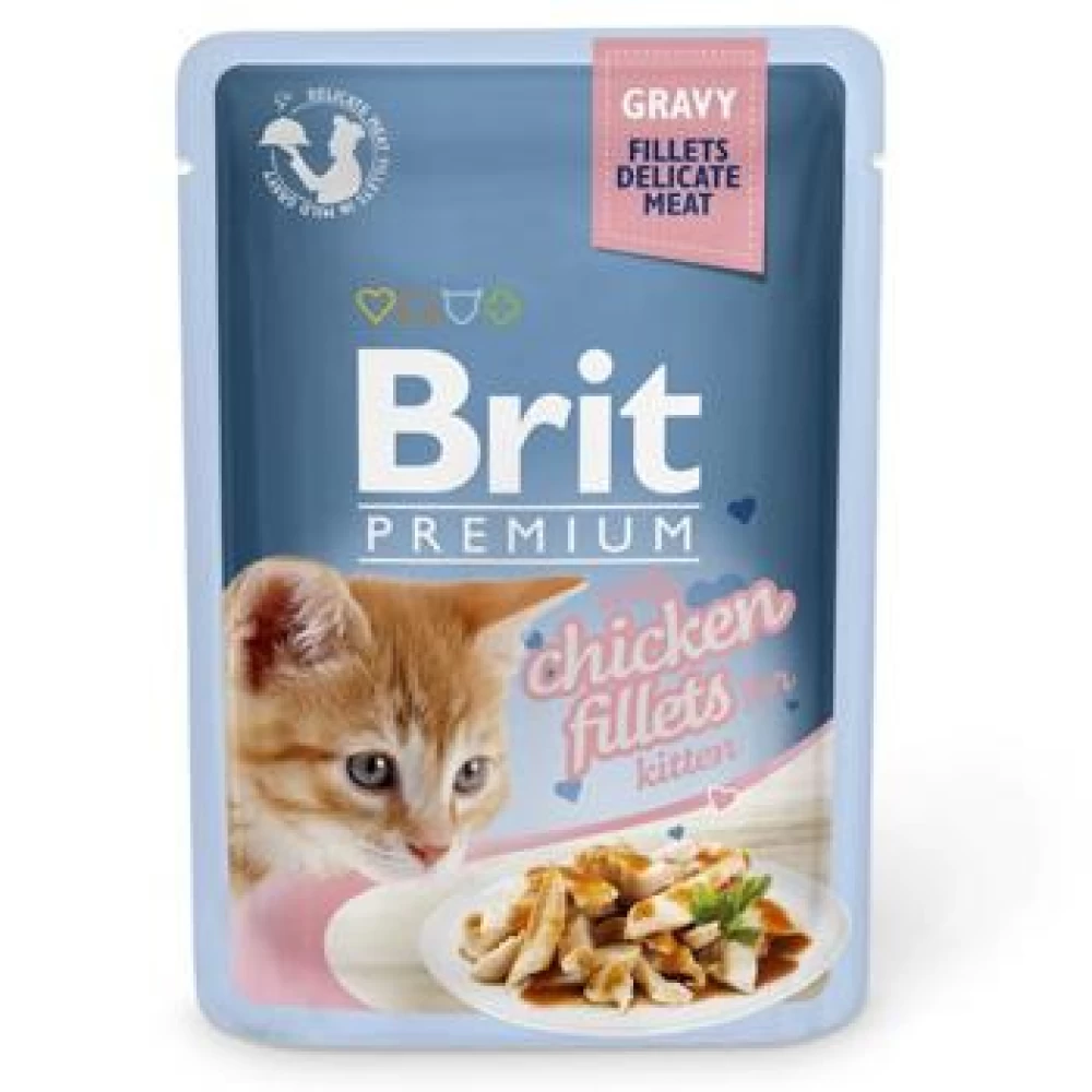 Brit Cat Delicate Chicken in Gravy for Kitten 85 g