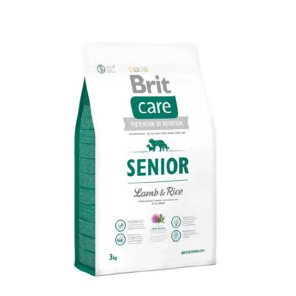 Brit Care Senior All Breed Miel si Orez 3 kg Hrană Uscată pentru caini