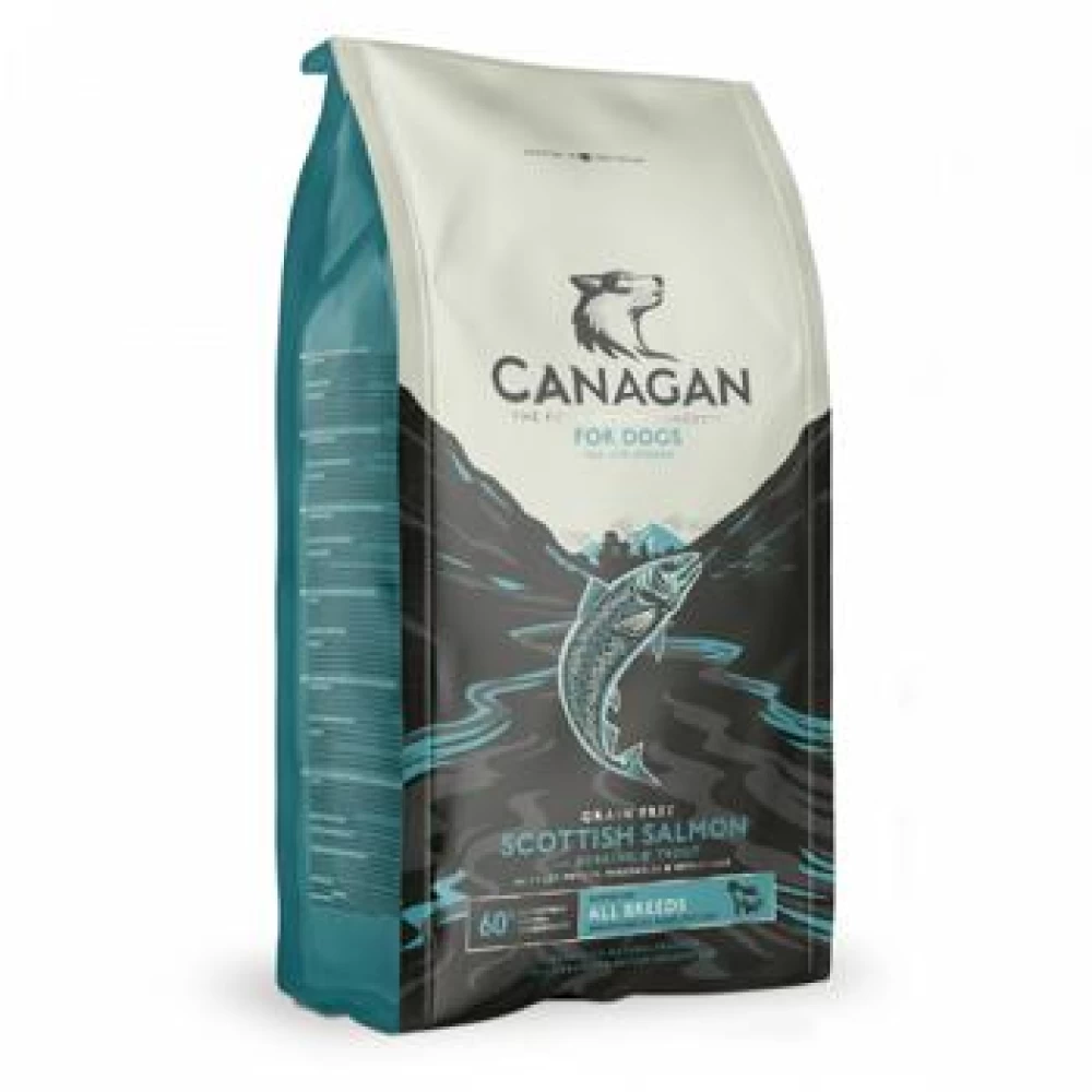 Canagan Dog Grain Free cu Somon 12 kg Hrană Uscată pentru caini