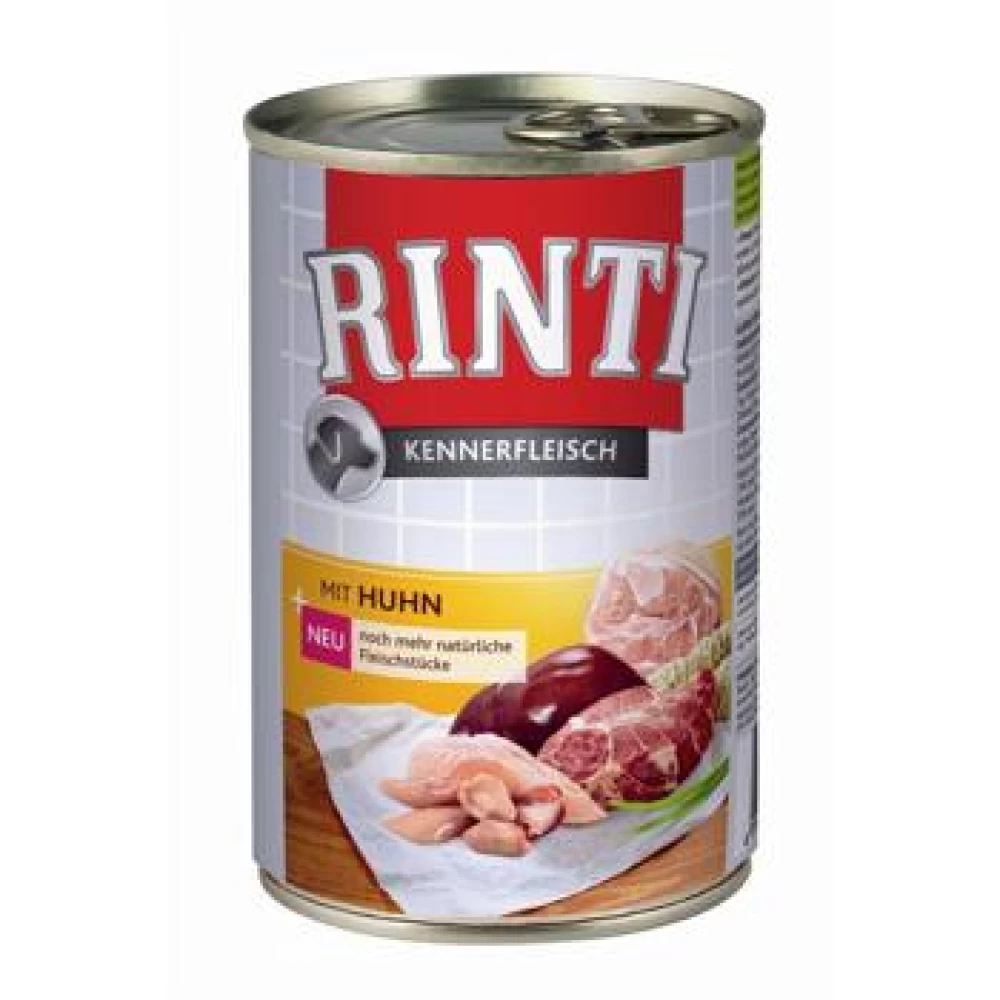 Rinti cu pui 400 g Hrană Umedă pentru caini