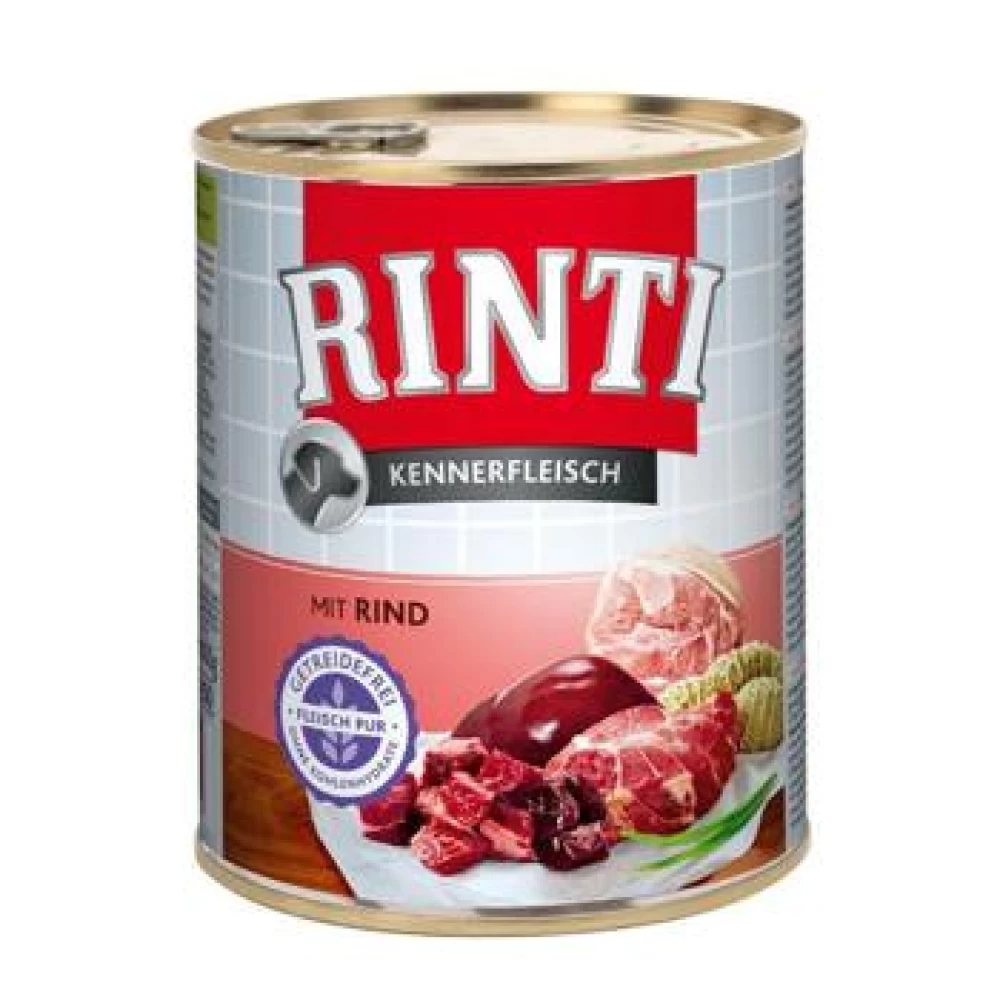 Rinti cu vita 400 g Hrană Umedă pentru caini