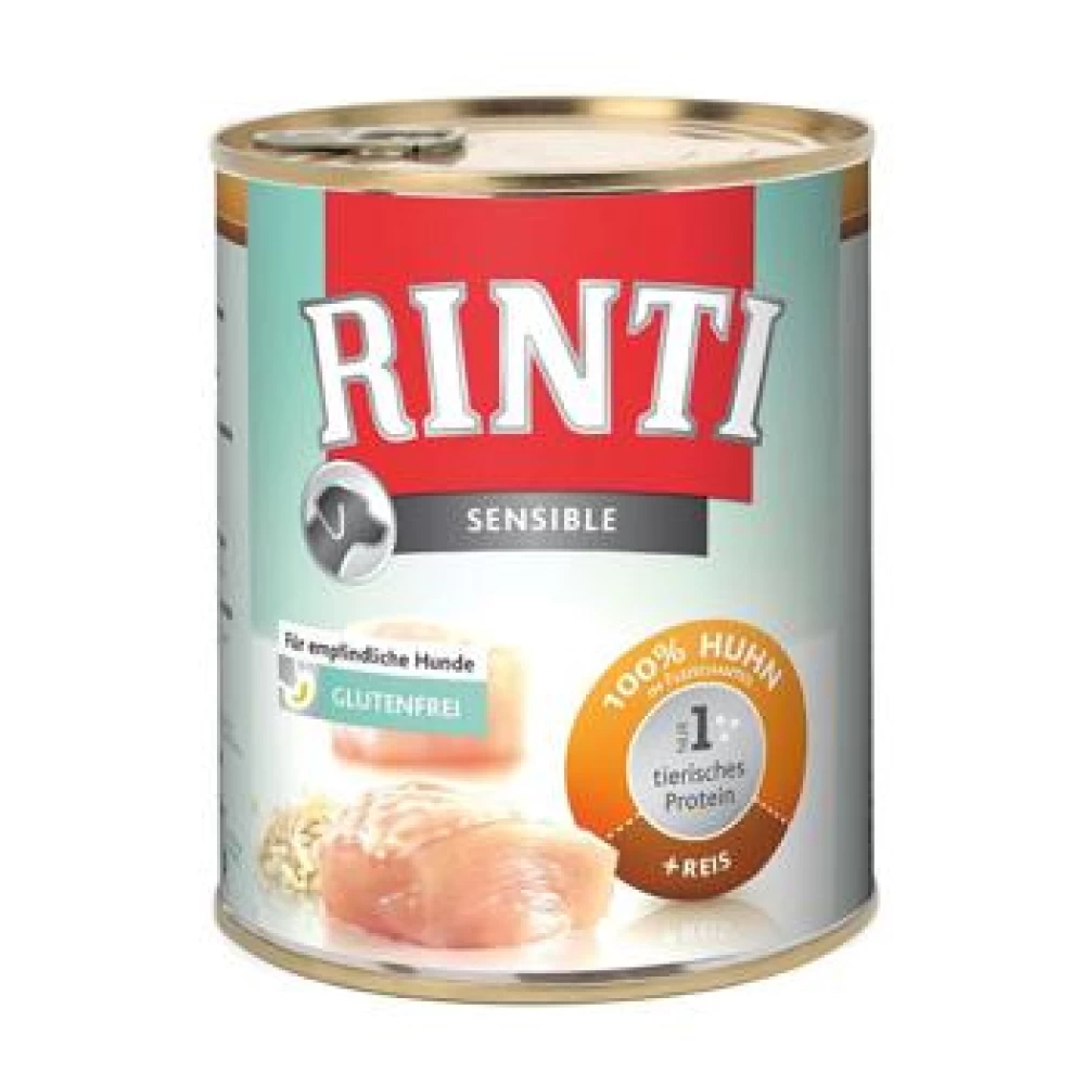 Rinti Sensible Pui si Orez 400 g Hrană Umedă pentru caini