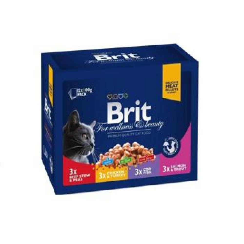 Brit Premium Cat plic Family Variety 12 x 100 gr