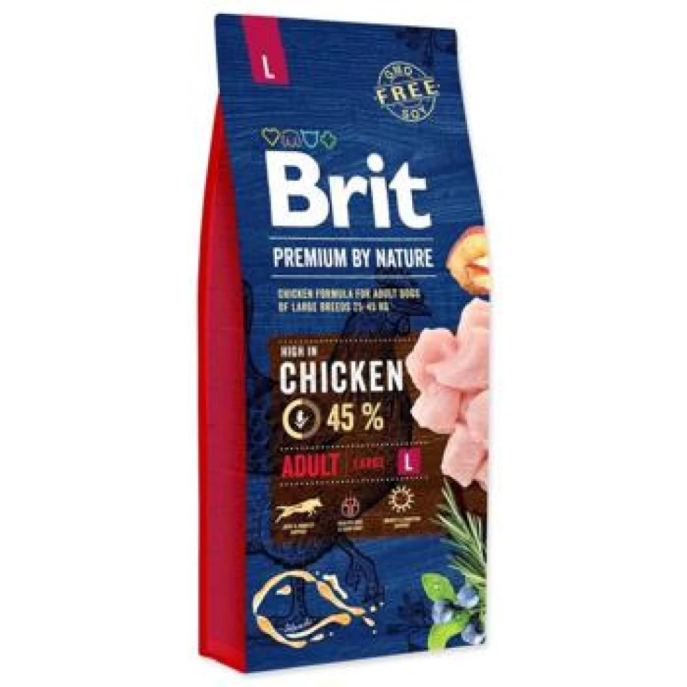 Brit Premium by Nature Adult L, 15 kg Hrană Uscată pentru caini