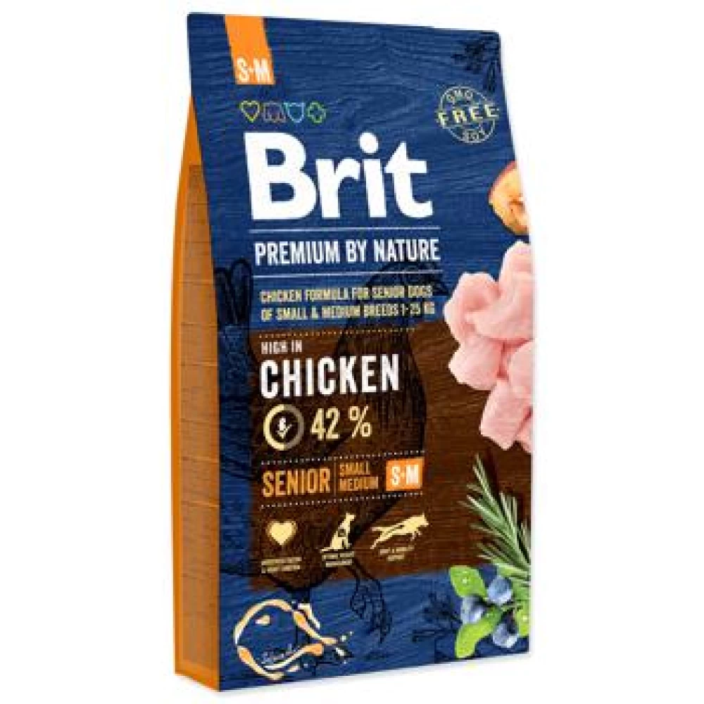 Brit Premium by Nature Senior S-M, 15 kg Hrană Uscată pentru caini