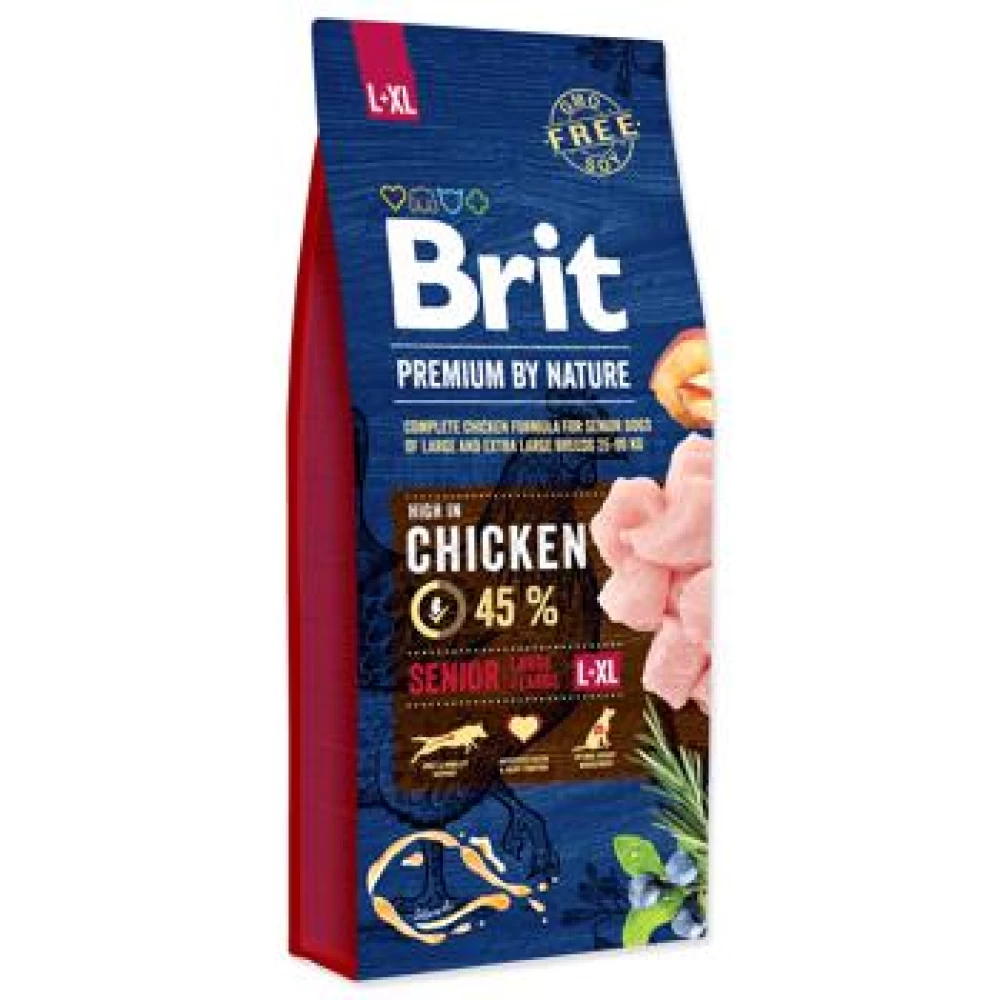 Brit Premium by Nature Senior L-XL, 15 kg Hrană Uscată pentru caini