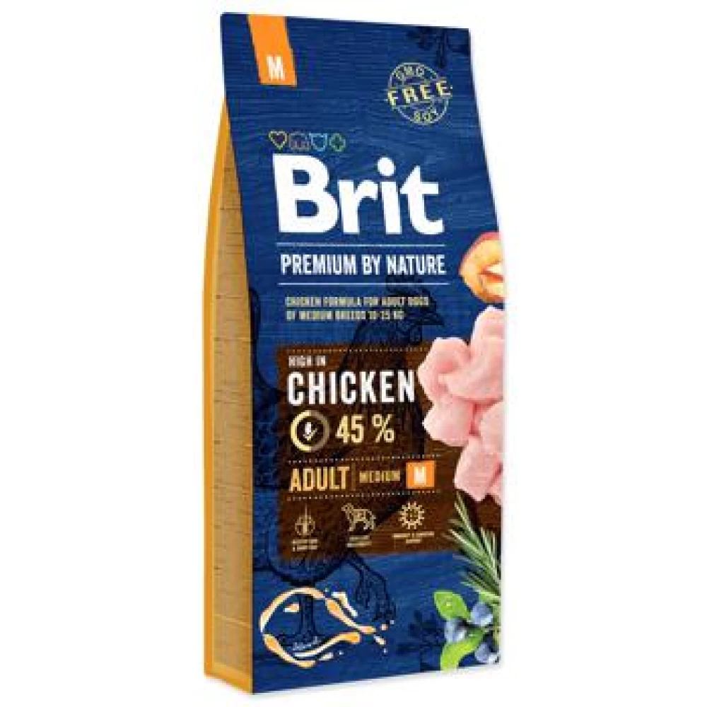 Brit Premium by Nature Adult M, 15 kg Hrană Uscată pentru caini