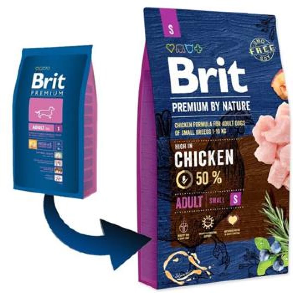 Brit Premium by Nature Adult S, 3 kg Hrană Uscată pentru caini