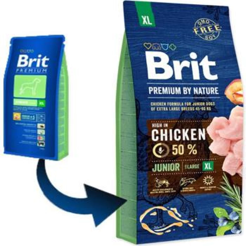 Brit Premium by Nature Junior XL, 15 kg Hrană Uscată pentru caini