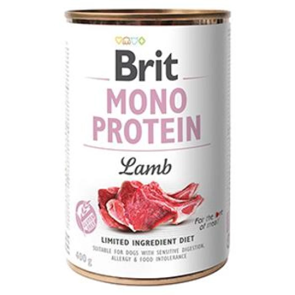 Brit Mono Protein Lamb 400 g Hrană Umedă pentru caini