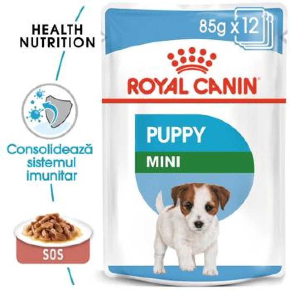 Royal Canin Mini Puppy, 85 g Hrană Umedă pentru caini