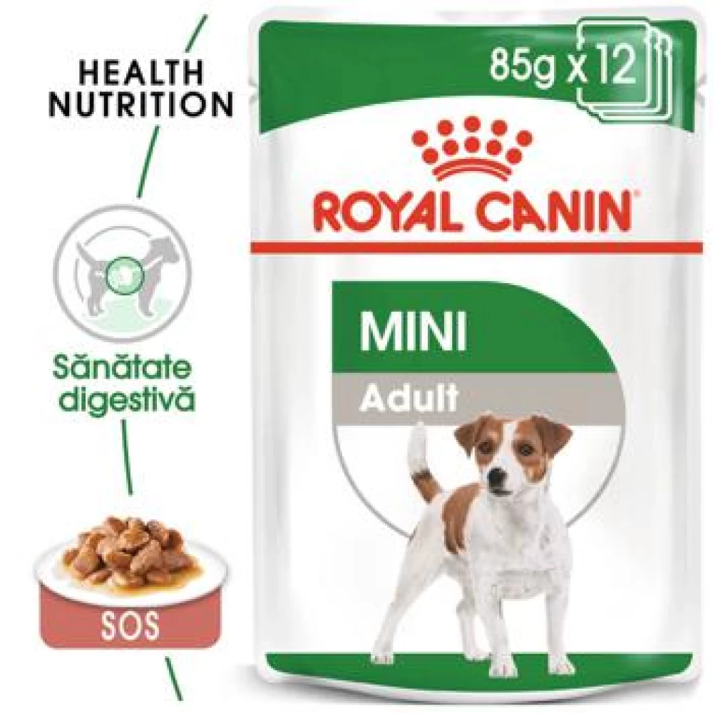 Royal Canin Mini Adult, 85 g Hrană Umedă pentru caini