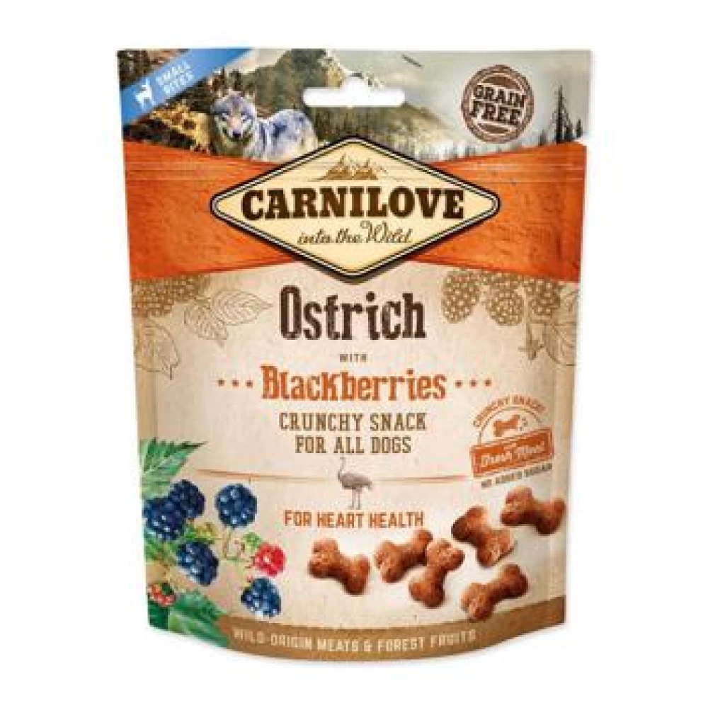 Carnilove Dog Crunchy Snack Ostrich with Blackberries 200 g