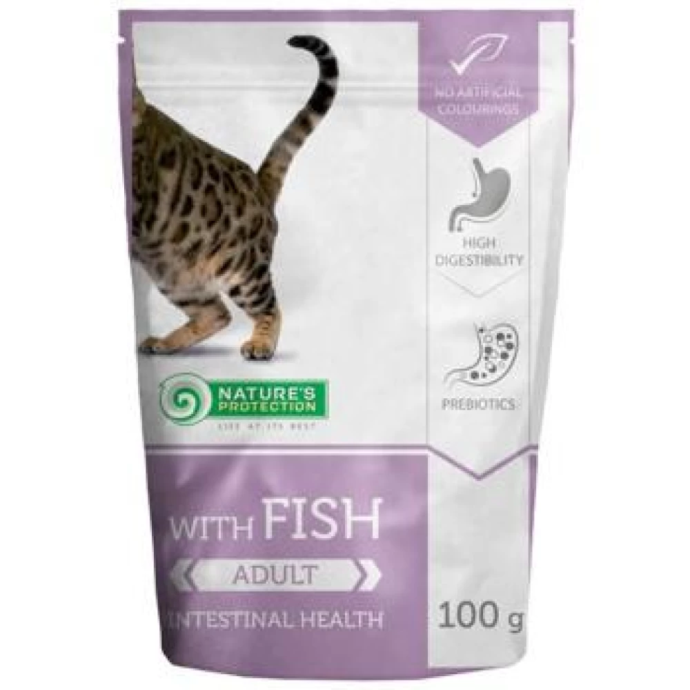 Natures Protection Cat Intestinal Health Peste, 100 g Hrană Umedă pentru pisici