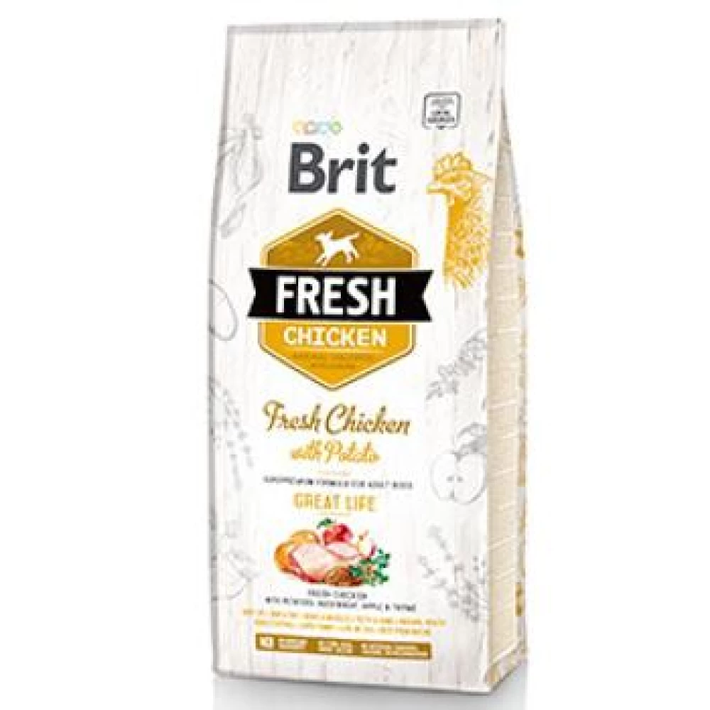 Brit Fresh Chicken and Potato Adult 12 kg Hrană Uscată pentru caini