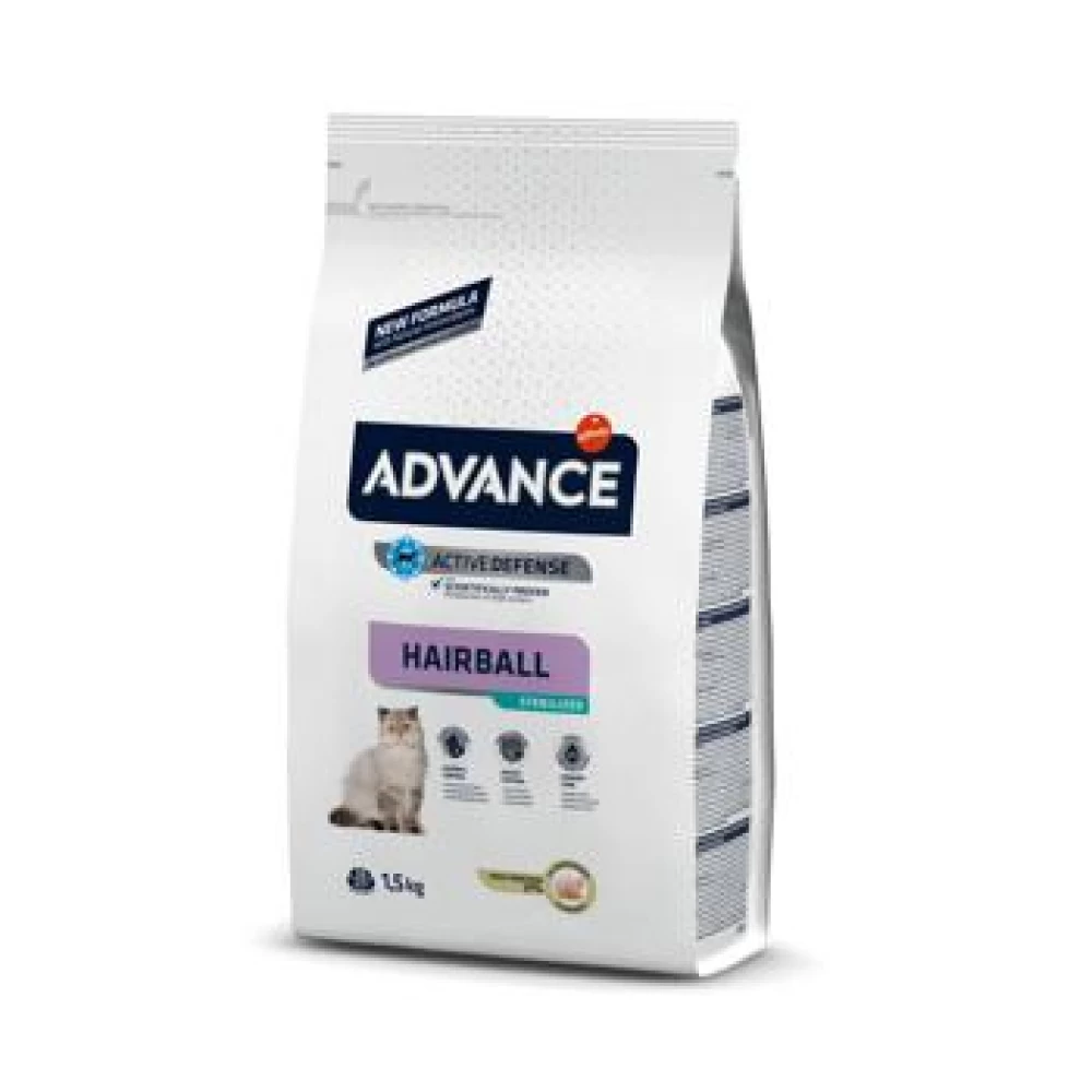 Advance Cat Sterilizat Hairball, 1.5 kg Hrană uscată pentru pisici