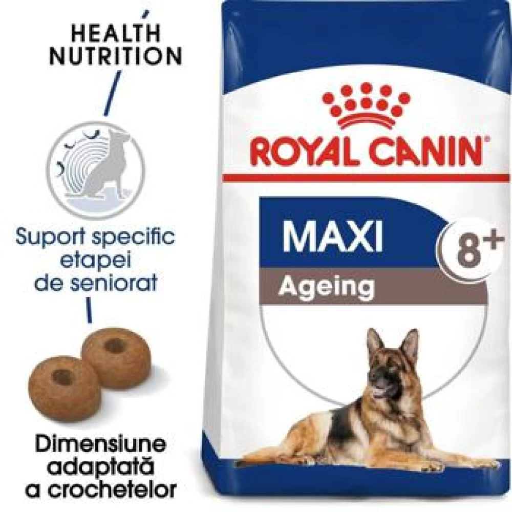 Royal Canin Maxi Ageing 8+, 15 kg Hrană Uscată pentru caini