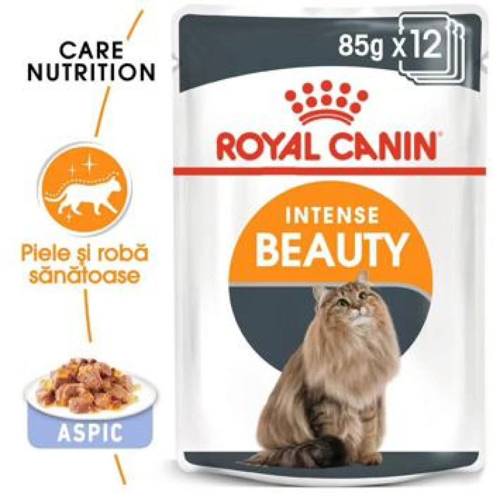 Royal Canin Intense Beauty in Jelly, 85 g Hrană Umedă pentru pisici