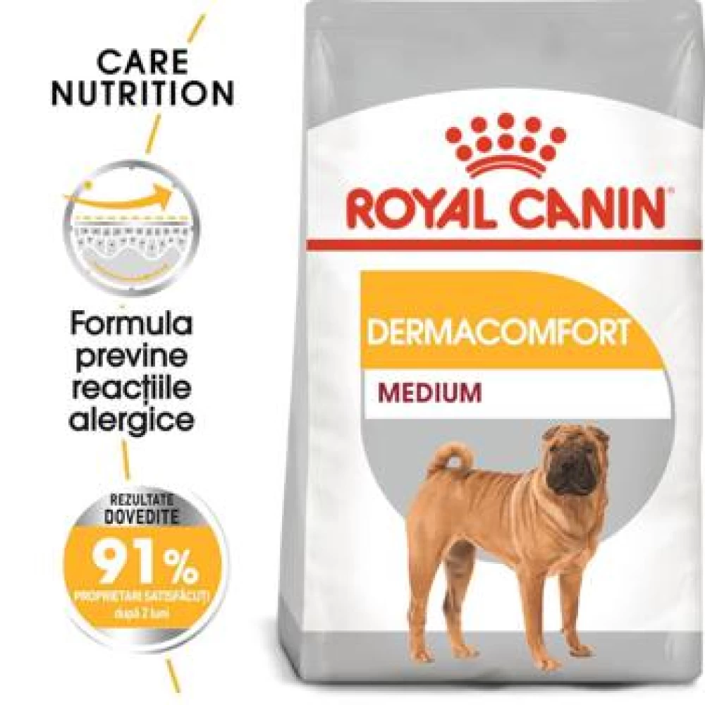 Royal Canin Medium Dermacomfort 12 Kg Hrană Uscată pentru caini