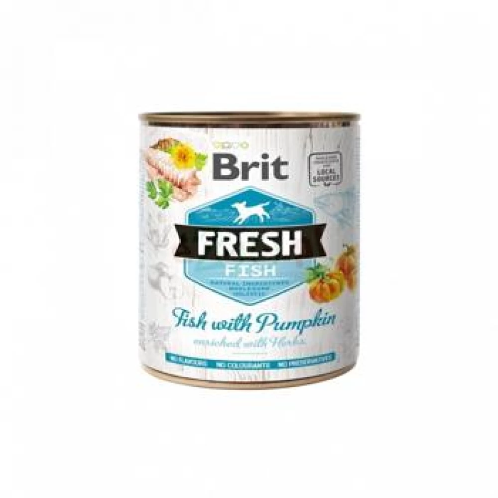 Brit Fresh Fish with Pumpkin 400 g Hrană Umedă pentru caini