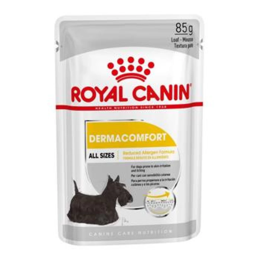 Royal Canin Derma Comfort Loaf, 85 g Hrană Umedă pentru caini