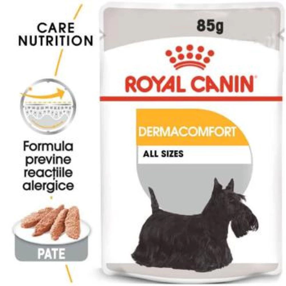 Royal Canin Derma Comfort Loaf, 85 g Hrană Umedă pentru caini