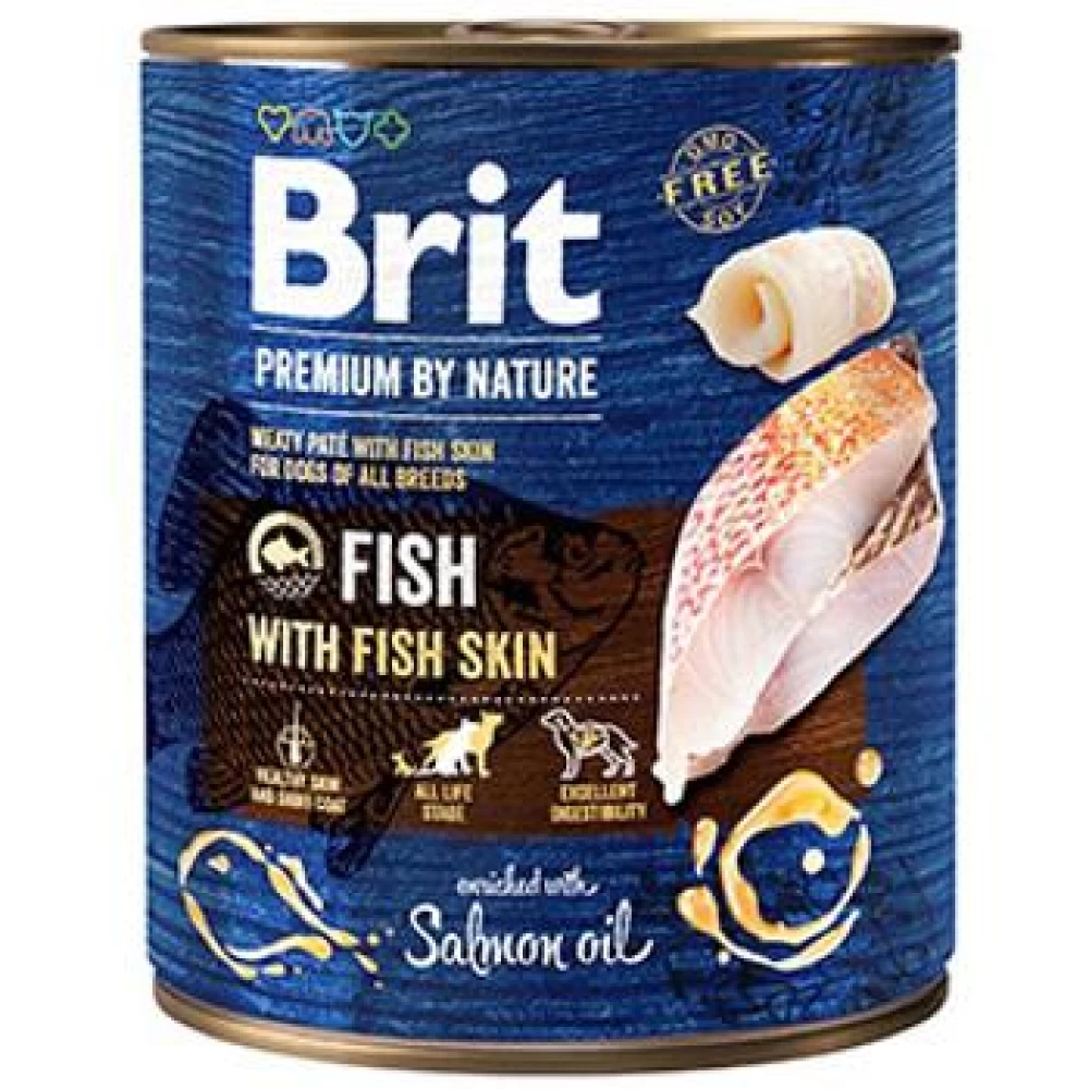 Brit Premium by Nature Fish with Fish Skin 800 g conserva