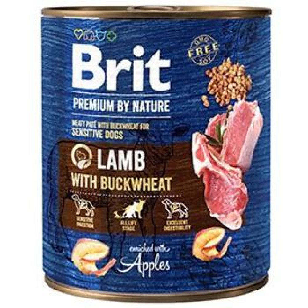 Brit Premium by Nature Lamb with Buckwheat 800 g conserva Hrană Umedă pentru caini