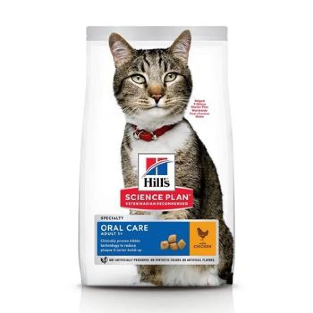 Hill's SP Feline Adult Oral Care Pui, 7 Kg Hrană uscată pentru pisici