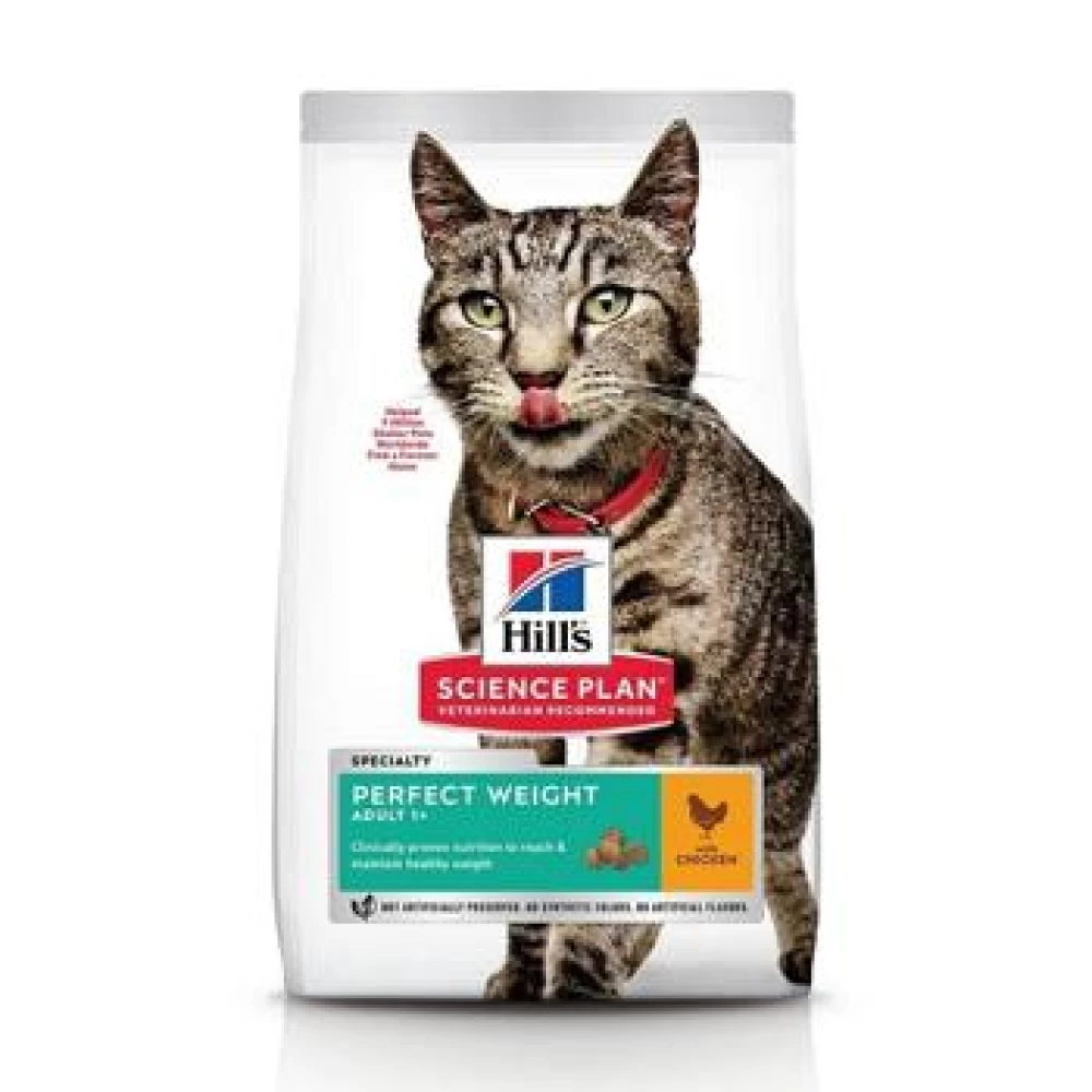 Hill's SP Feline Adult Perfect Weight cu Pui, 2.5 Kg Hrană uscată pentru pisici