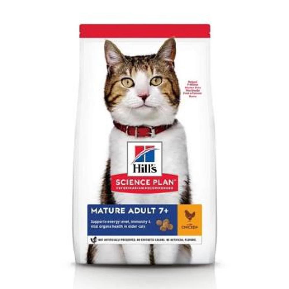 Hill's SP Feline Mature Pui, 10 Kg Hrană uscată pentru pisici