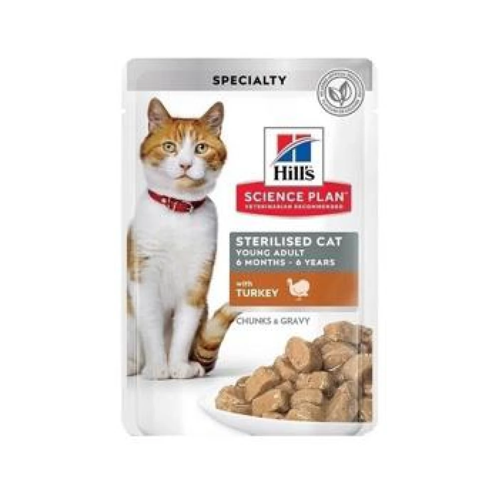 Hill's SP Feline Young Adult Plic Curcan, 85 g Hrană Umedă pentru pisici