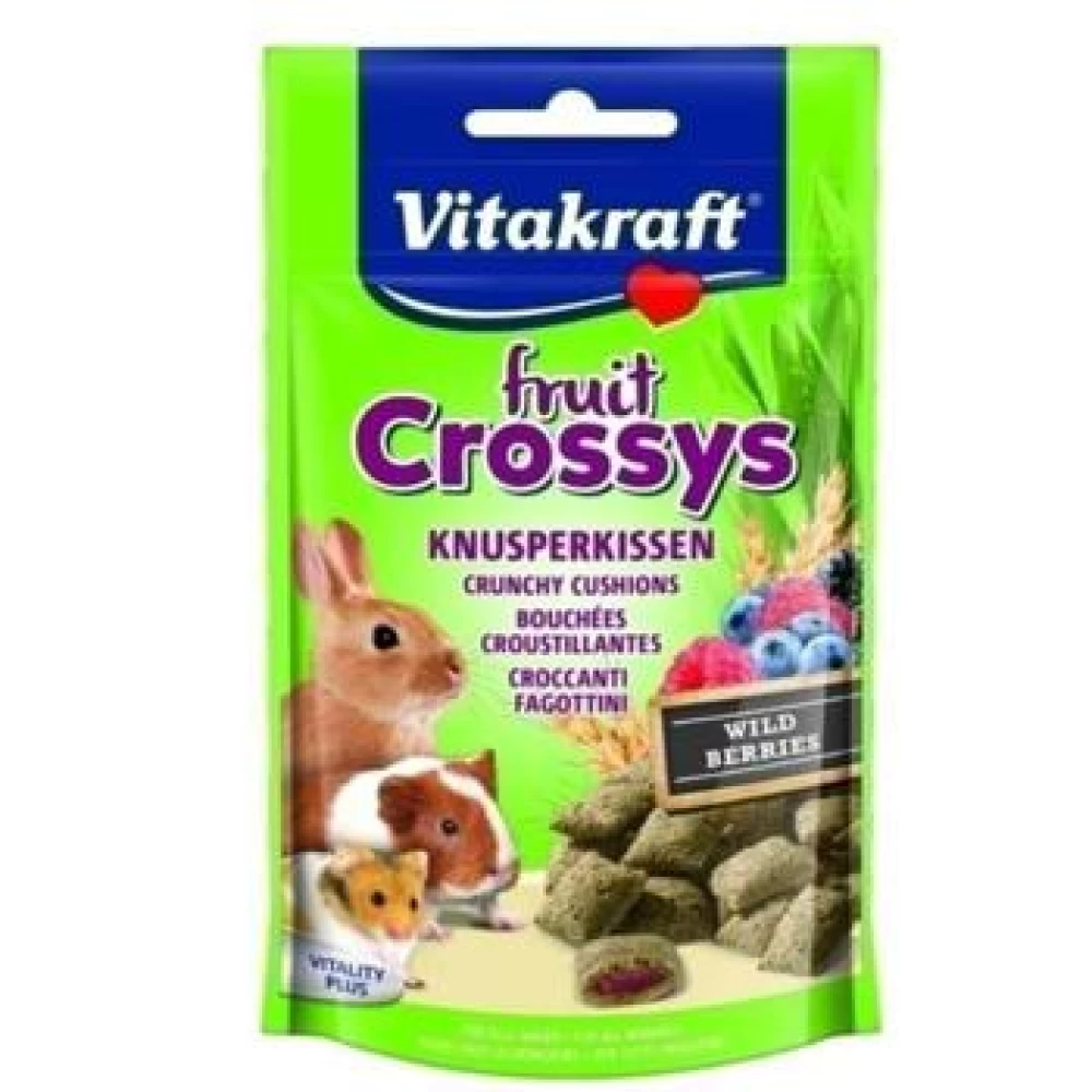 Vitakraft Crossys Snack Rozatoare Wildberry, 50 g