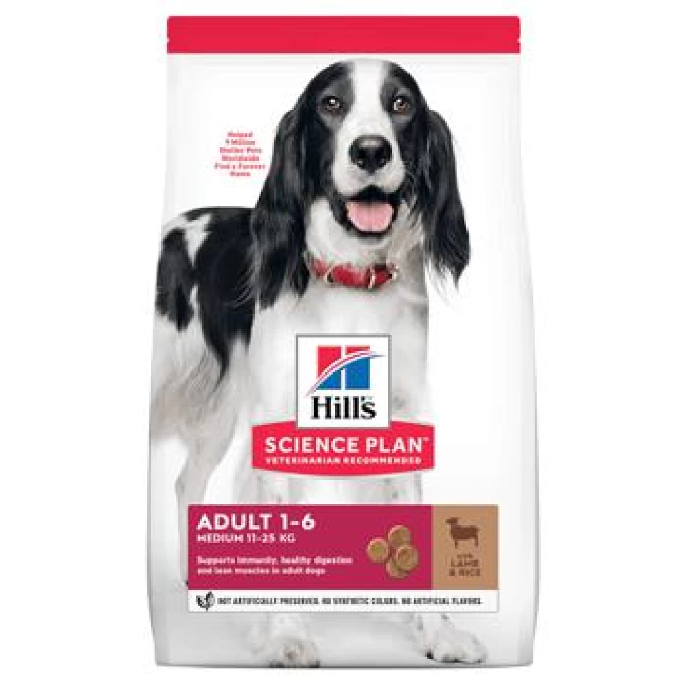 Hill's SP Canine Adult Medium Lamb&Rice, 14 Kg Hrană Uscată pentru caini