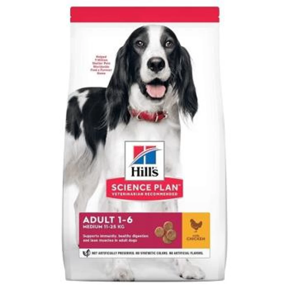 Hill's SP Canine Adult Medium Pui, 2.5 Kg Hrană Uscată pentru caini