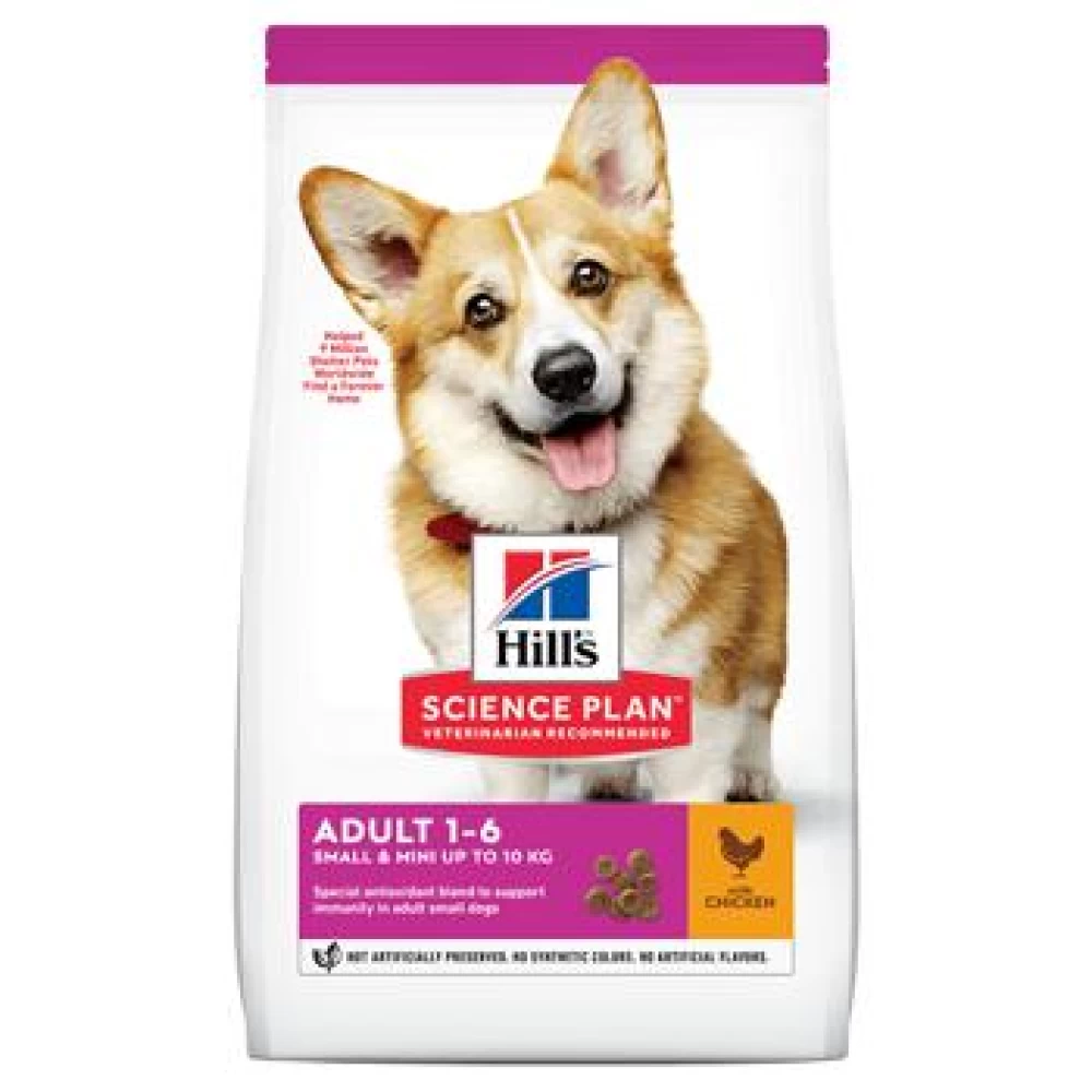 Hill's SP Canine Adult Small & Mini cu Pui, 1.5 Kg Hrană Uscată pentru caini