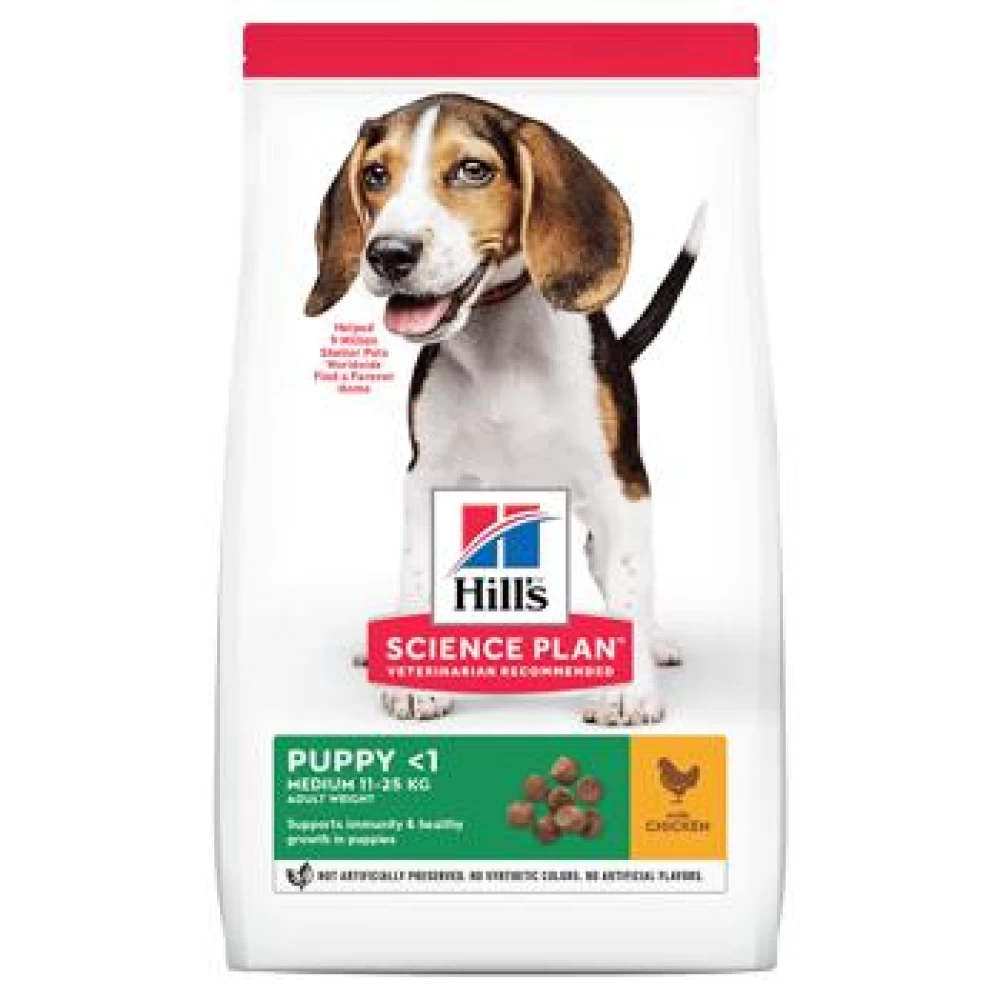 Hill's SP Canine Puppy Medium Pui, 14 Kg Hrană Uscată pentru caini