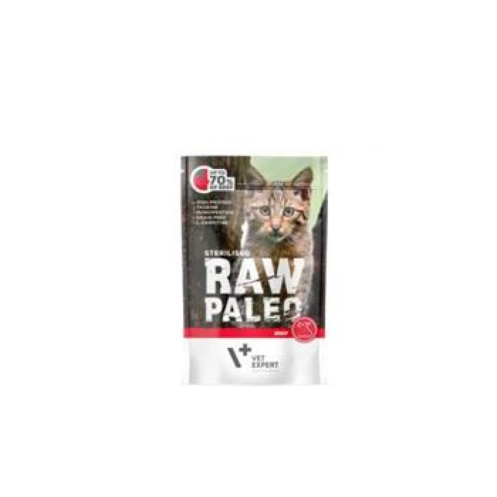 Raw Paleo Sterilised Cat Vita, 100 g Hrană Umedă pentru pisici