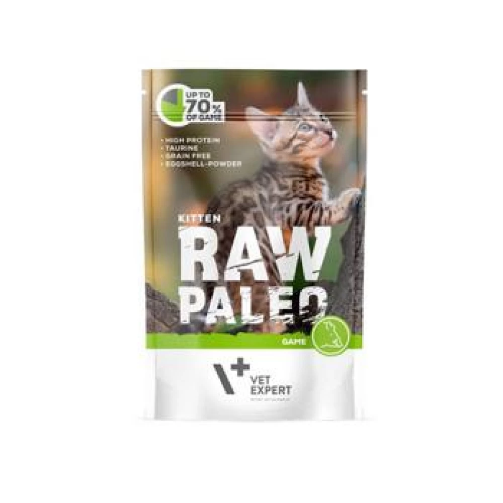 Raw Paleo Kitten Cat Vanat, 100 g Hrană Umedă pentru pisici