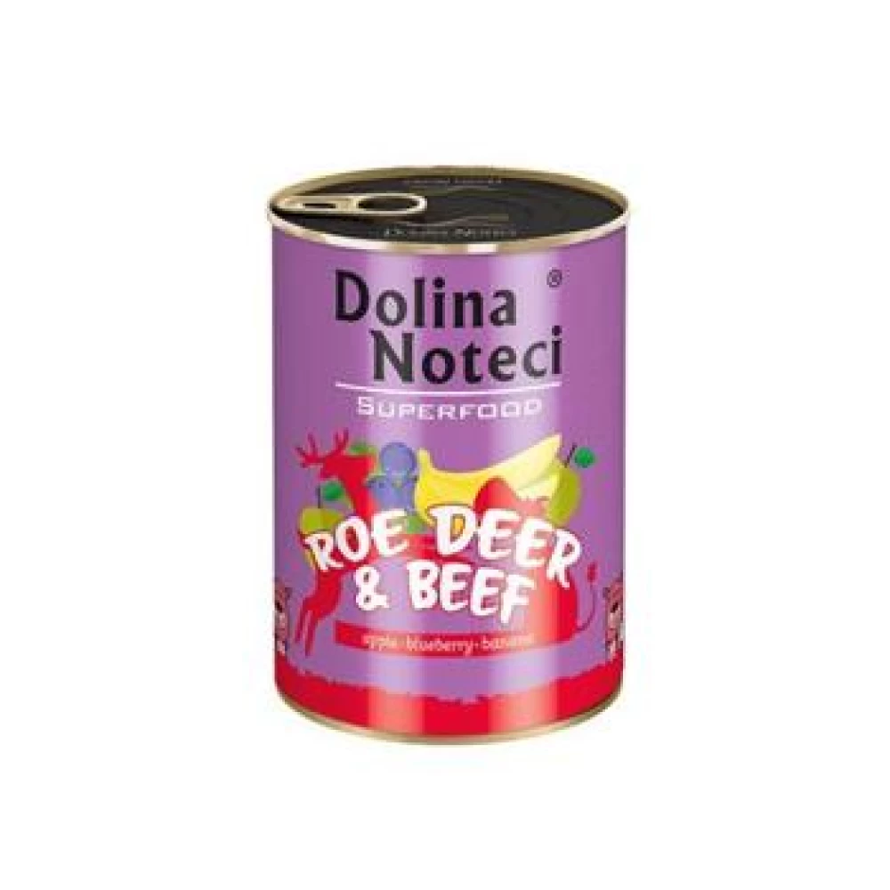 Dolina Noteci Superfood Dog Caprioara si Vita 800 g Hrană Umedă pentru caini