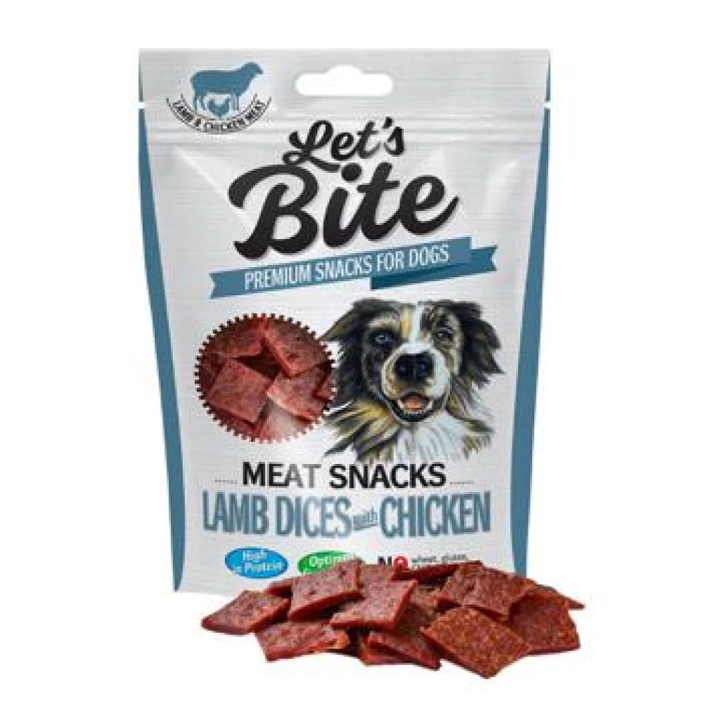 Brit Lets Bite Meat Snacks Lamb Dices With Chicken 80 g