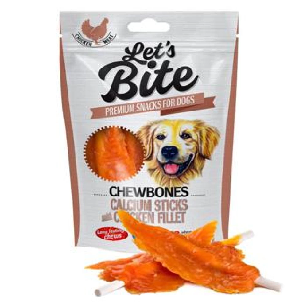 Brit Lets Bite Chewbones Calcium Sticks With Chicken Fillet 300 g