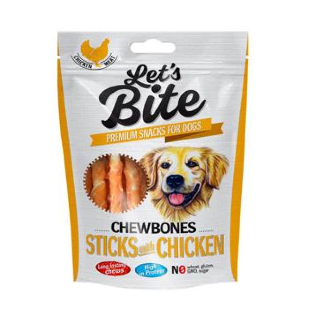 Brit Lets Bite Chewbones Sticks With Chicken 300 g