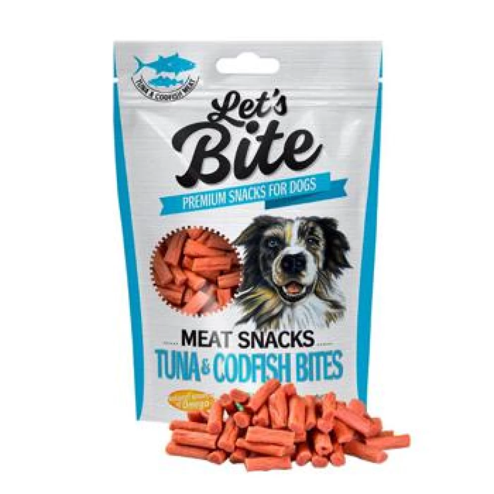 Brit Lets Bite Meat Snacks Tuna and Codfish Bites 80 g